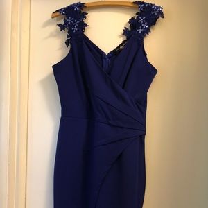 Beautiful royal blue dress.